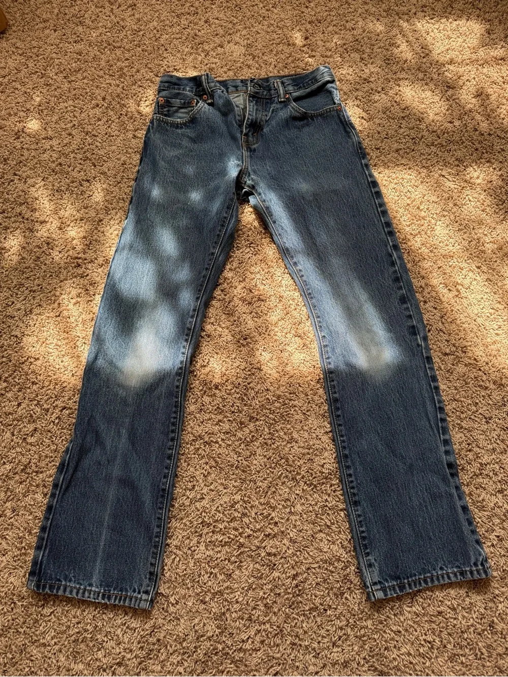 Levis 517 Jeans Men's 28x32 Bootcut Medium Wash Denim Fade Cowboy Y2K Western